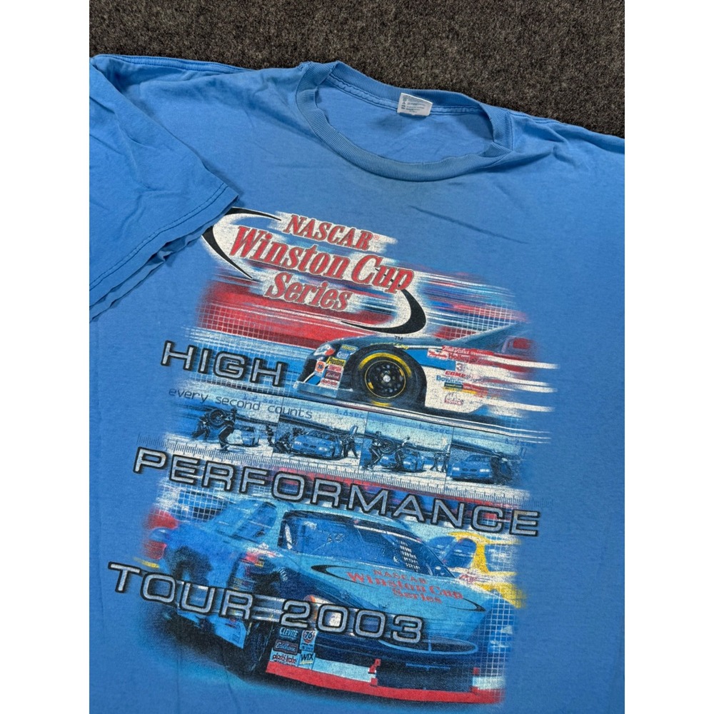 VTG 2003 NASCAR Winston Cup Tour T Shirt 3XL Delta Made USA Double Sided